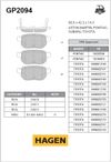 Фото Колодки тормозные дисковые GP2094 Sangsin GP2094 Sangsin