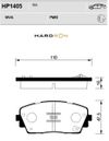 Фото Колодки тормозные передние HP1405 Hardron Sangsin HP1405 Sangsin