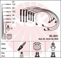 Провода зажигания (к-т) RC-ZE31 9890 Ngk