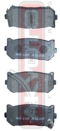 Колодки тормозные задние дисковые к-кт для Kia Carens 2000-2002 AKD1109 Akyoto