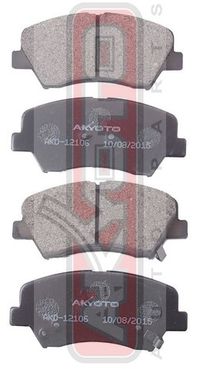 комплект колодок для дисковых тормозов akd12106 Akyoto