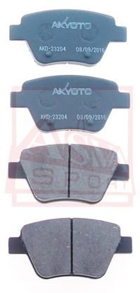 Колодки тормозные задние дисковые к-кт для VW New Beetle 2012-2019 AKD23204 Akyoto