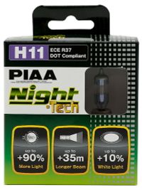 Лампы галогенные PIAA NIGHT TECH (TYPE H11) HE-824(H11) 2 шт. he824h11 Piaa