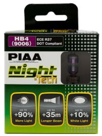 ЛАМПЫ ГАЛОГЕННЫЕ PIAA NIGHT TECH (TYPE HB4) HE-826 (HB4) 2 ШТ. HE826HB4 Piaa