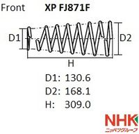 Пружины передние NHK (F) SUBARU IMPREZA GH3 (07-11) XPFJ871F Nhk