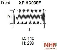 Пружины передние xphc038f Nhk
