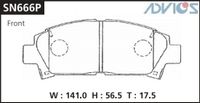 Торм.кол.SN-666P (=PF-1362) Avensis/Celica/Carina E sn666p Advics
