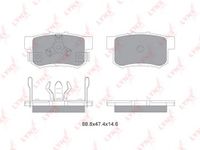 Колодки тормозные задние дисковые к-кт для Acura RDX 2013-2018 bd-3434 Lynx