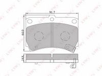 Тормозные колодки передние LYNX BD-5105 Lynx