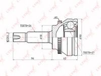 Шарнирный комплект CO7503A Lynx