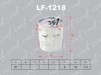 Фильтр �топливныйJeep Grand Cherokee 3.0D 06-10, MB Sprinter 2.2D-2.7D 06/Vito 2.0D-3.0D 03 LF1218 Lynx