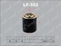 Фильтр топливный подходит для MITSUBISHI Canter 3.9D-4.5D 99 LF-352 LF352 Lynx