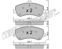 К-т дисков. тормоз. колодокMERCEDES-BENZ GLK-CLASS  2008- 841.0 Trusting