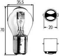Лампа накаливания, основная фара; Лампа накаливания, основная фара 8GD 002 084-151 Hella