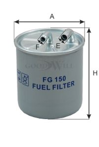 Фильтр топливный шт FG150 Goodwill