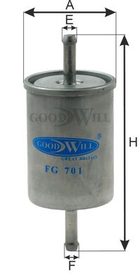 Фильтр топливный. FG701 Goodwill