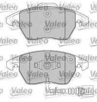 Комплект тормозных колодок, дисковый тормоз 598635 Valeo