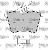 Комплект тормозных колодок, дисковый тормоз 598664 Valeo