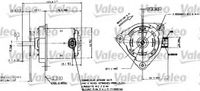 Мотор вентилятора радиатора Valeo 698084 Valeo