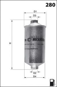 Топливный фильтр ELE6019 Mecafilter