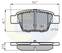 Тормозные колодки задние Fiat Stilo 10.01->/Bravo 04.07-> CBP01039 Comline