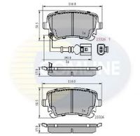 Колодки тормозные задние дисковые к-кт для VW Transporter T6 2015> CBP11313 Comline