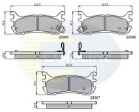 Колодки тормозные задние дисковые к-кт для Mazda MX-5 II (NB) 1998-2005 CBP3822 Comline