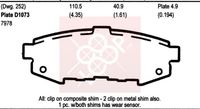 Колодки тормозные задние дисковые к-кт для Mazda MPV II (LW) 1999-2006 cmx1073 Friction Master