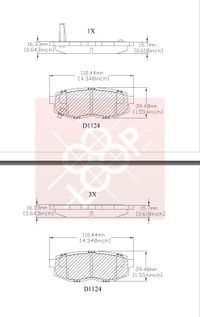 Колодки тормозные задние дисковые к-кт для Subaru Forester (S13) 2012-2018 cmx1124 Friction Master