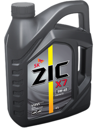 ZIC X7 5W-40, 4л. Моторное масло 162662 Zic