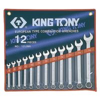 Набор комбинированных ключей, 8-22 мм, 12 предметов KING TONY 1212MR 1212mr King Tony