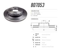 Тормозной диск BD7053 Fremax