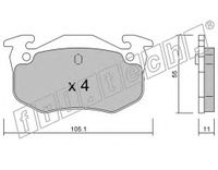 Колодки тормозные дисковые задние Citroen ZX,Renault R5,9,11 040.2 0402 Fritech