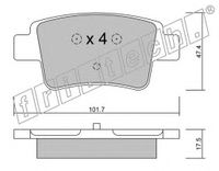 Колодки тормозные дисковые Fiat Grand Punto/Opel Corsa D 05- 721.0 7210 Fritech