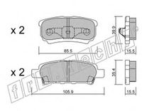 Комплект тормозных колодок 7530 Fritech