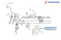 ДИСК ТОРМОЗНОЙ ПЕРЕДНИЙ SPEED STOP abd2101 Amiwa