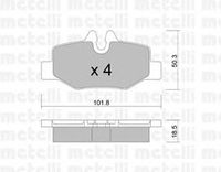 Колодки тормозные задние дисковые к-кт для Mercedes Benz Vito/Viano-(639) 2003-2014 22-0576-0 Metelli