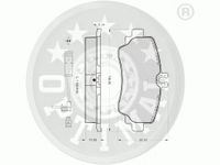 Комплект тормозных колодок. дисковый тормоз 65022 Optimal