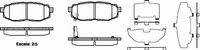 Колодки тормозные задние дисковые к-кт для Subaru Forester (S13) 2012-2018 1228.01 Remsa