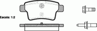 Колодки тормозные задние дисковые к-кт для Citroen C4 Grand Picasso 2006-2014 1241.00 Remsa