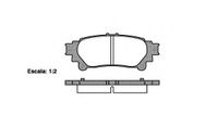 Колодки тормозные задние дисковые к-кт для Toyota Highlander III 2013-2019 1395.00 Remsa