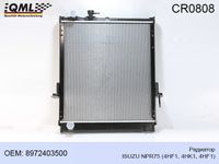 Радиатор ISUZU NQR71, NQR75,  4HG1-T, 4HK1-T cr0808 Qml
