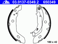 Комплект тормозных колодок 03.0137-0349.2 Ate