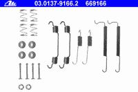 К-кт установочный задних колодок для Opel Corsa C 2000-2006 03.0137-9166.2 Ate