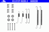 К-кт установочный задних колодок для Peugeot Partner (M59) 2002-2012 03.0137-9220.2 Ate