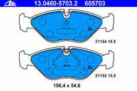 Комплект тормозных колодок, дисковый тормоз 13.0460-5703.2 Ate