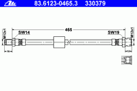 Тормозной шланг 83.6123-0465.3 Ate