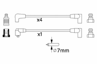 Комплект проводов зажигания 0 986 356 885 Bosch