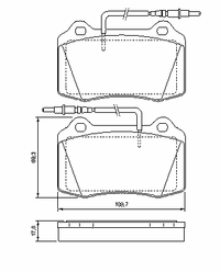 Комплект тормозных колодок передний (с монтажной инструкцией) PEUGEOT 406 2.2D/3.0 03.97-12.04 0 986 424 658 Bosch