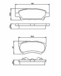 Комплект тормозных колодок, дисковый тормоз 0 986 424 814 Bosch